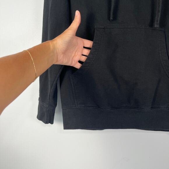 True Religion Pullover Hoodie Sweatshirt Men's M Embroidered TR Box Logo Black - Picture 4 of 9